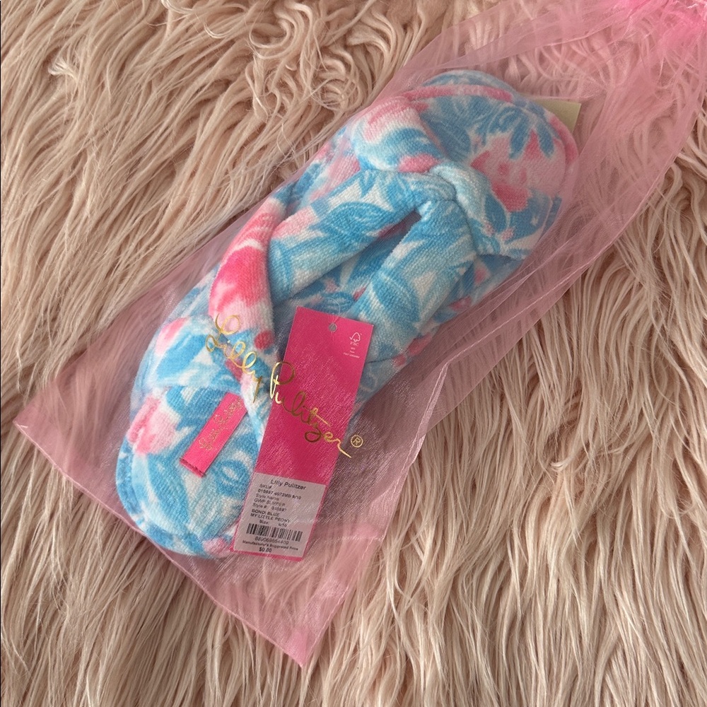 Lilly Pulitzer Floral Slippers